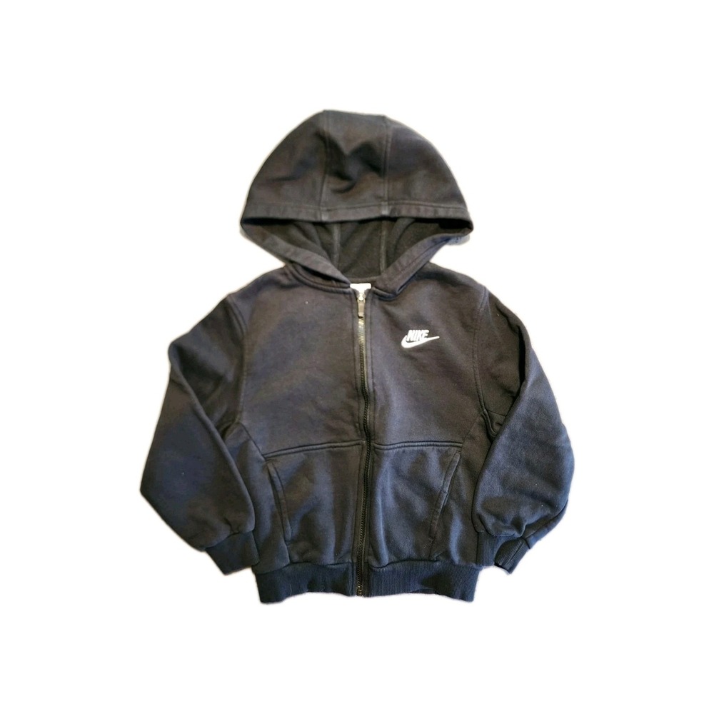 Small Black Nike Zip Up Hoodie With Pockets Black